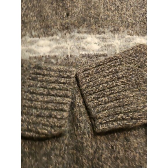 Eddie Bauer Nordic Pullover Men L Lambs Wool Brown Crewneck Tight Knit Sweater - Picture 7 of 7